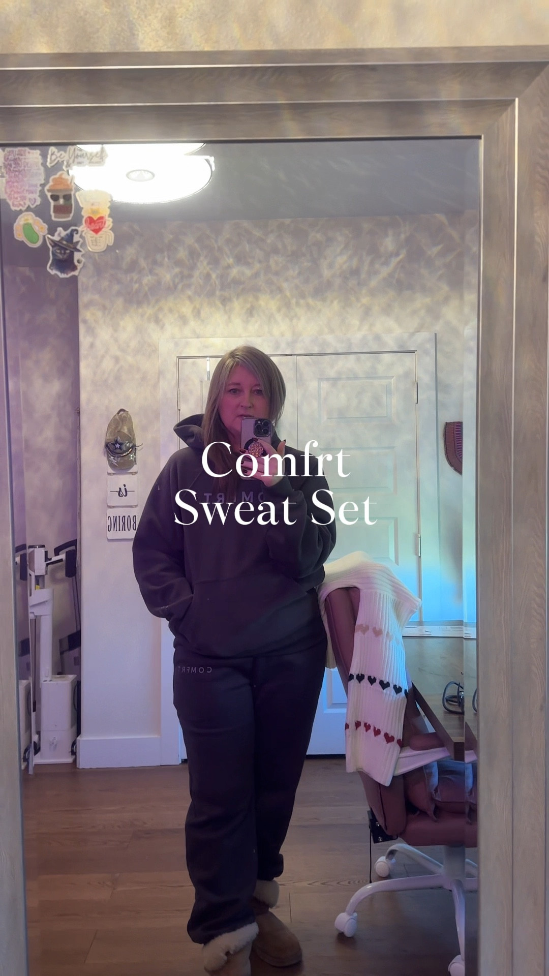 Comfrt sweat sets are incredible! They’re a heavier weighted material that’s great for anxiety. They’re also SO soft, incredibly well made and so comfy. It feels like you’re wearing a big comfy blanket. True to size also! 

#LTKMidsize #LTKFindsUnder100