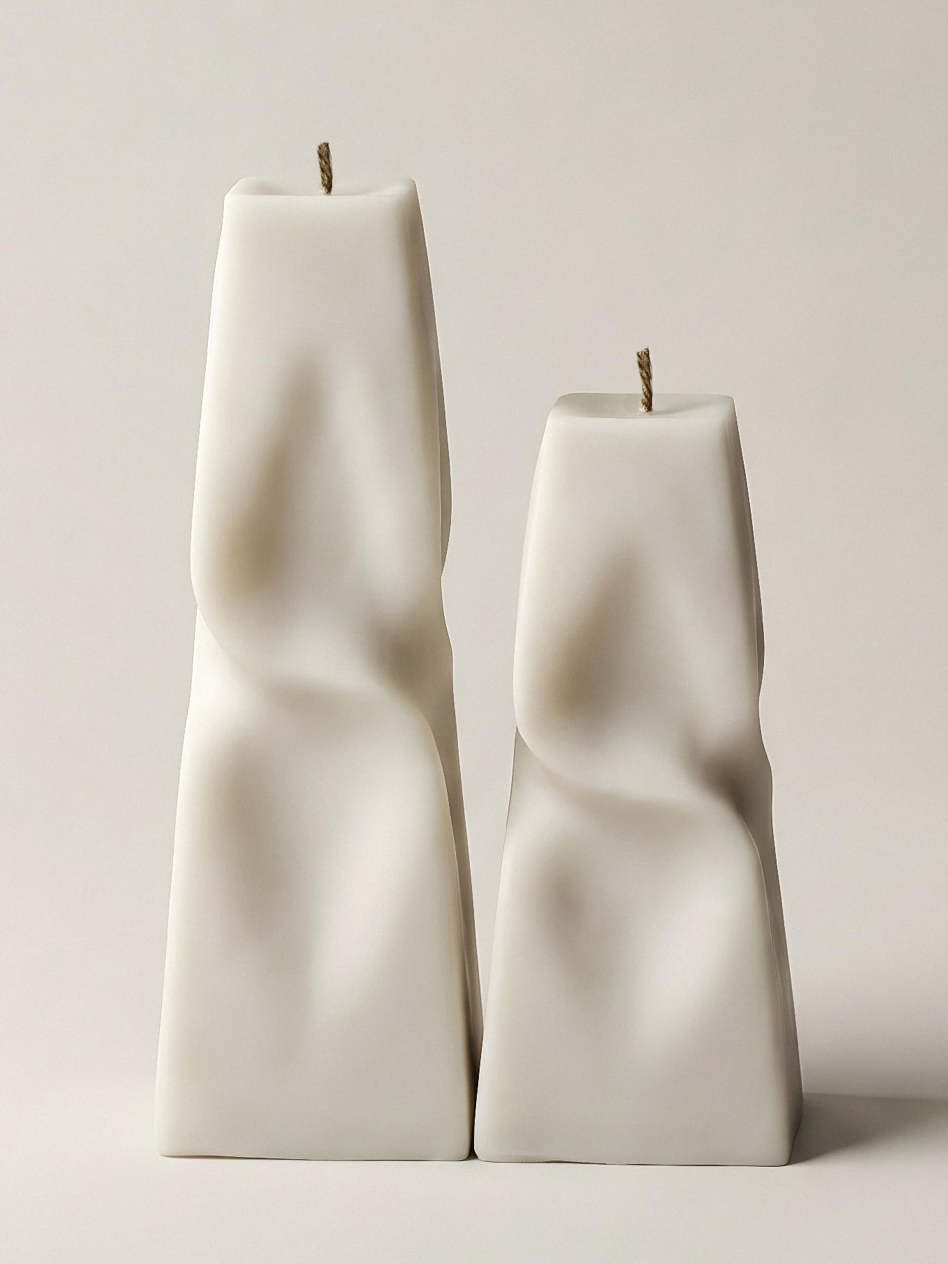 LAWA Twisted Pyramid Candle - Beautiful Handmade Pillar Soy Wax Elegant Aesthetic Candle Housewar... | Amazon (US)