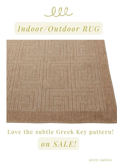 Greek key indoor/outdoor rug included in  the Ballard Designs early Memorial Day sale! 

#LTKSeasonal #LTKHome