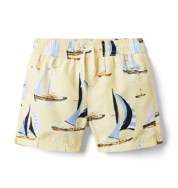 Recycled Sailboat Swim Trunk | Janie and Jack