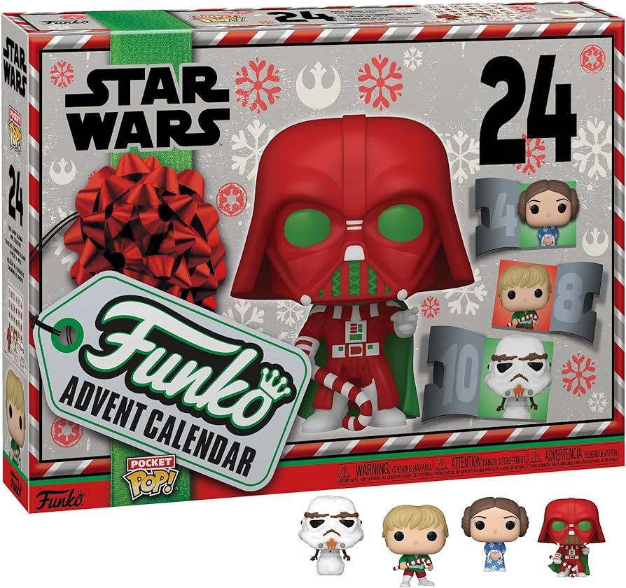 Funko Pop! Advent Calendar: Star Wars - Holiday, Multicolor, One Size | Amazon (US)