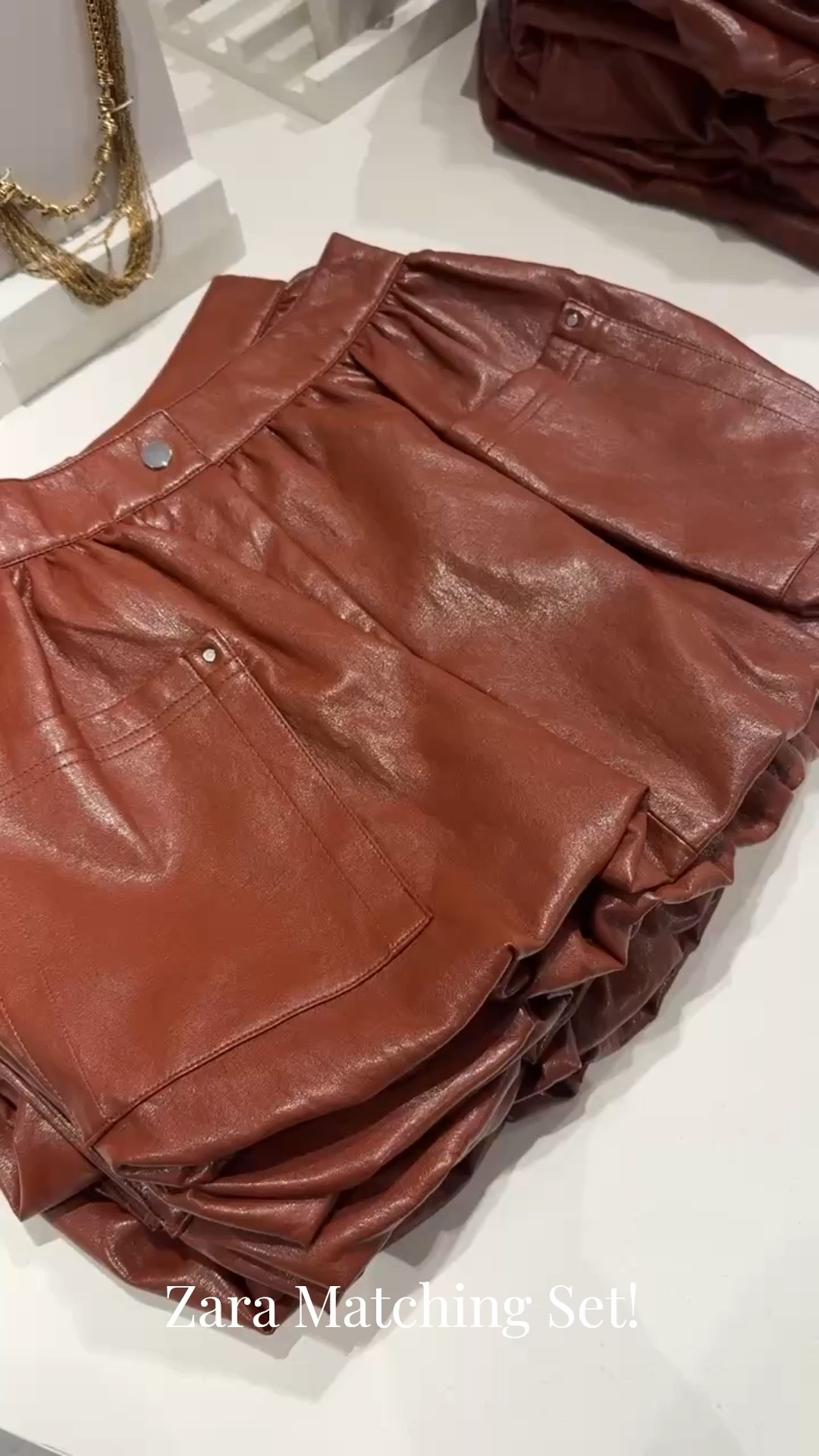The cutest faux leather matching set! 

Zara finds, Zara fashion, Spring outfits, Spring Outfits 2026, Matching set, Faux leather matching set, Bubble skirt, Jacket, Emily Ann Gemma

#LTKootd #LTKSpringSale #LTKSeasonal