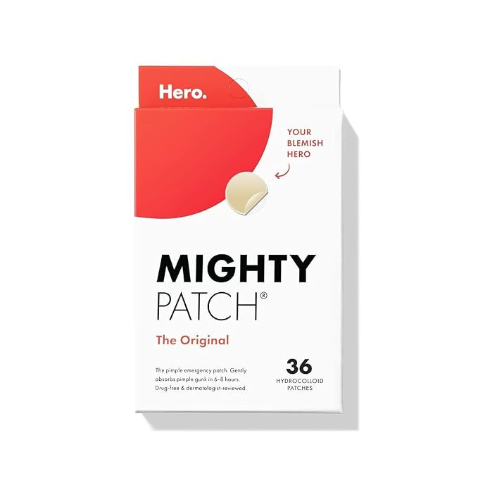 Mighty Patch Hero Cosmetics Original Patch - Hydrocolloid Acne Pimple Patch for Covering Zits and... | Amazon (US)