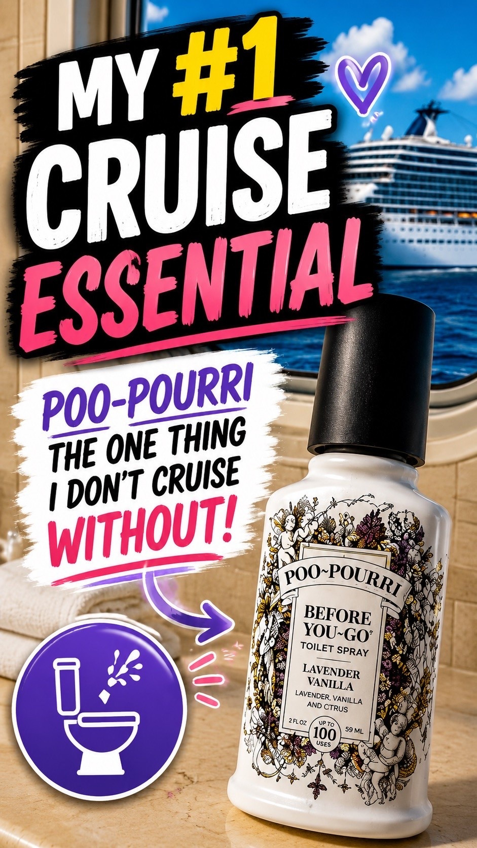 Don’t go cruising without it!

Everyone in your cabin will thank you.  Trust me🤣.

Quickly and easily eliminate bathroom odor.

#LTKmomlife #LTKHome #LTKTravel