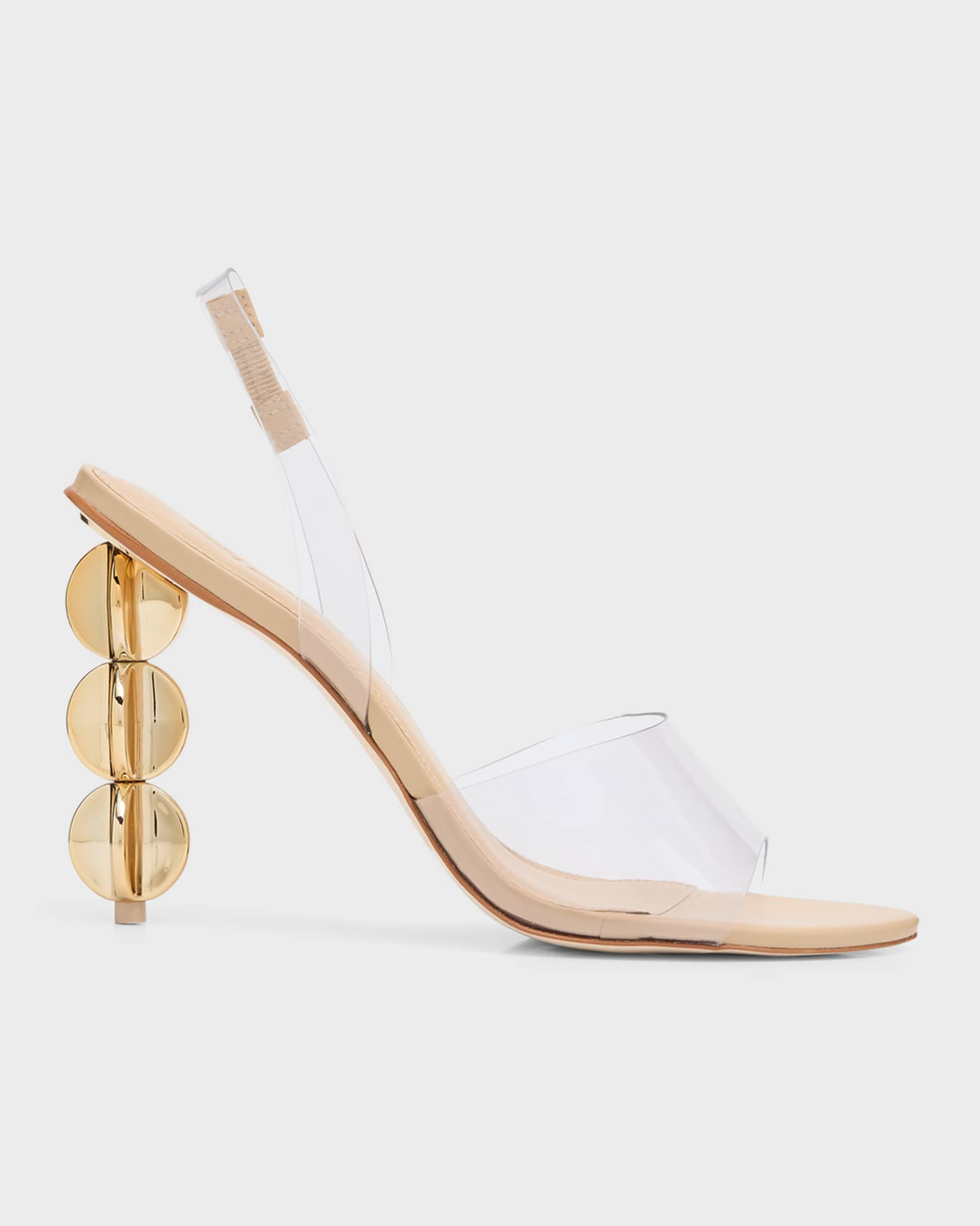 Gemma Slingback Vinyl Sandals | Neiman Marcus