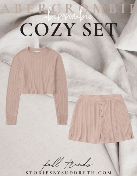 Soft and cozy ribbed matching sets from abercrombie! 

fall outfits, fall fashion, loungewear, ribbed top, ribbed shorts

#sweaterset #falloutfits #fallfashion #abercrombie #loungewear #matchingset

#LTKstyletip #LTKSale #LTKSeasonal