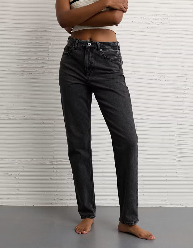 High-waisted, tapered & ankle-skimming. Proof that mom knows best. | American Eagle Outfitters (US & CA)