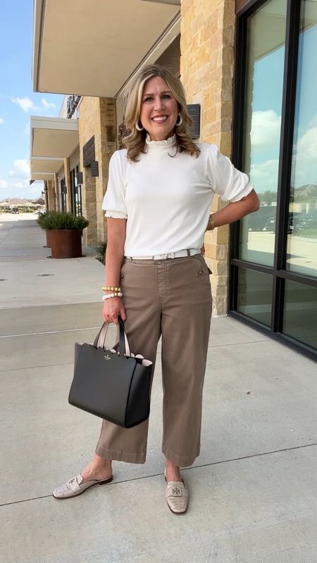 Gibsonlook top and dresses. Tops all run tts. Dress runs tts. Notch blazer is fitted. Size up if between sizes. Wearing the color: cork and cappuccino.  Discount code for gibsonlook: CINDY10 

#LTKover40 #LTKfindsunder100 #LTKworkwear