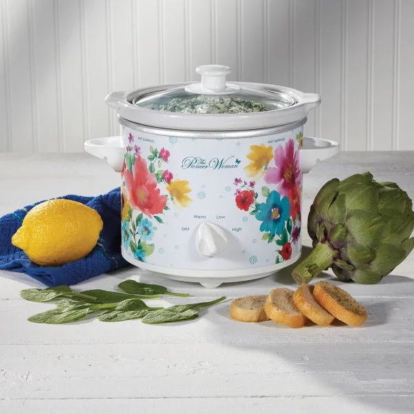 The Pioneer Woman 1.5 Quart Slow Cooker Twin Pack, Breezy Blossom and Teal Gingham | Walmart (US)