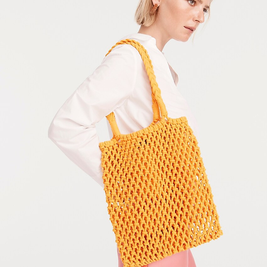 Cádiz hand-knotted rope tote | J. Crew US
