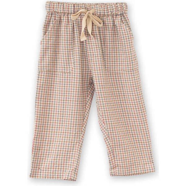 Baby Pants, Beige Country Check | Maisonette