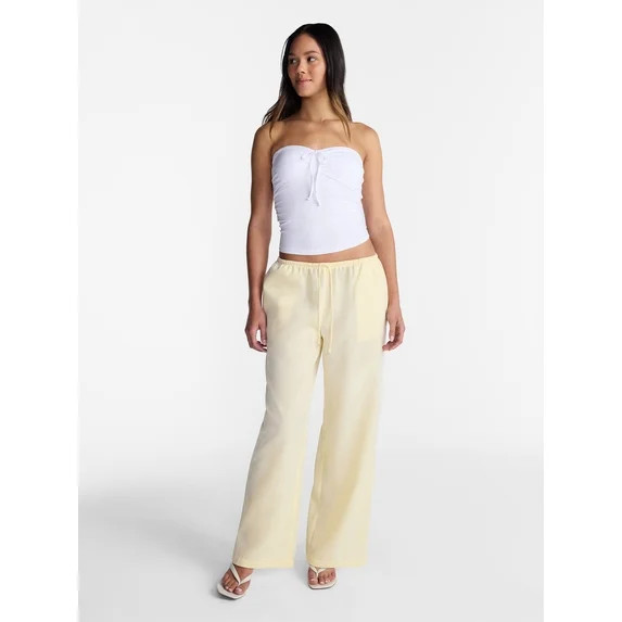 No Boundaries Drawstring Beach Pant, Women's and Women's Plus | Walmart (US)