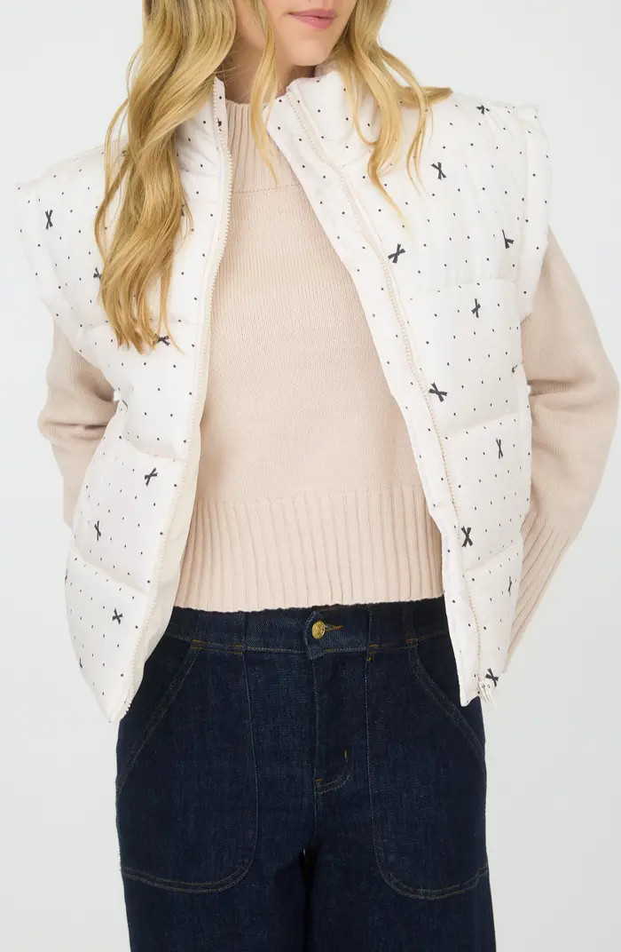 Blu Pepper Polka Dot Bow Zip Vest | Nordstromrack | Nordstrom Rack