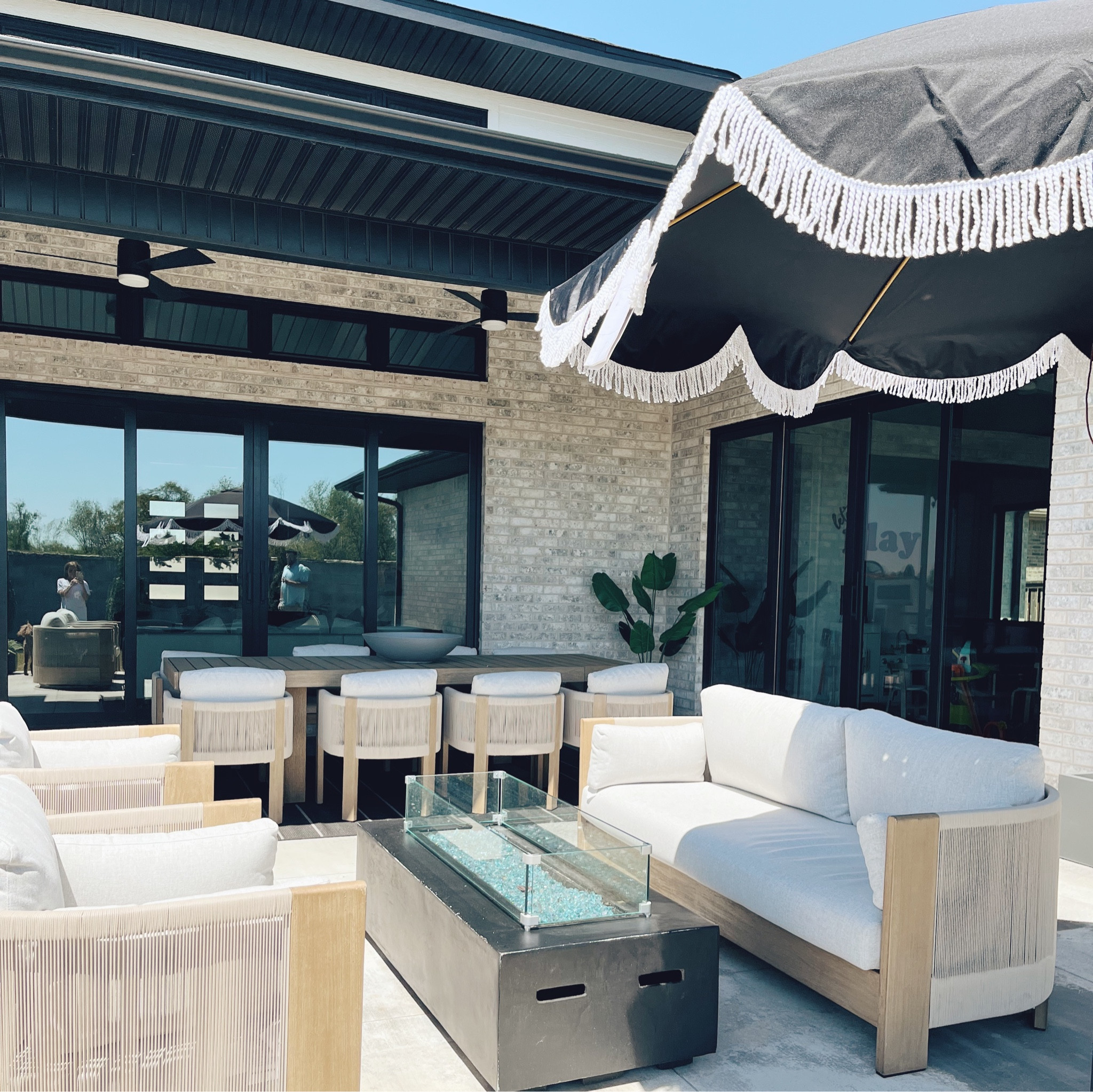 It’s officially patio szn ☀️🍻 #patiodecor #patiofurniture #westelm #portocollection #modernpatiodecor #patio #modernpatio 

#LTKSeasonal #LTKhome