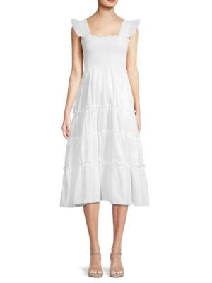 CAARA Calypso Tiered Sundress on SALE | Saks OFF 5TH | Saks Fifth Avenue OFF 5TH