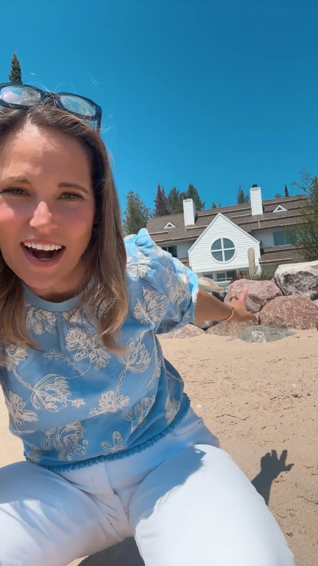 Lake living has me dressing in shades of sky blue and white jeans.  s

#LTKOver40 #LTKMidsize #LTKSeasonal