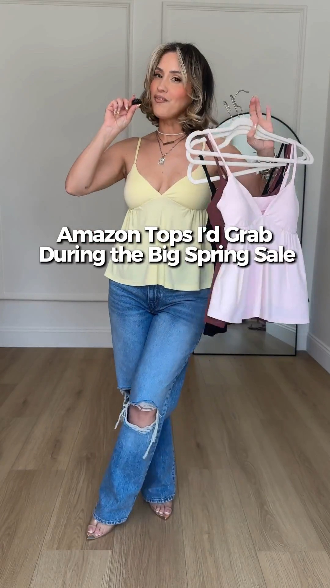 The perfect spring & summer tops ALL ON SALE for Amazon’s BIG SPRING SALE 👏🏼💕

Wearing small in everything! 
Size 28 in jeans 

#LTKSaleAlert #LTKgrwm #LTKootd