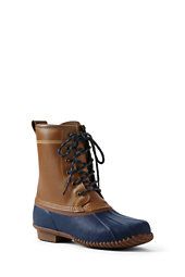Women's Lined Duck Boots-Raspberry Hearts,7 | Lands' End (US)