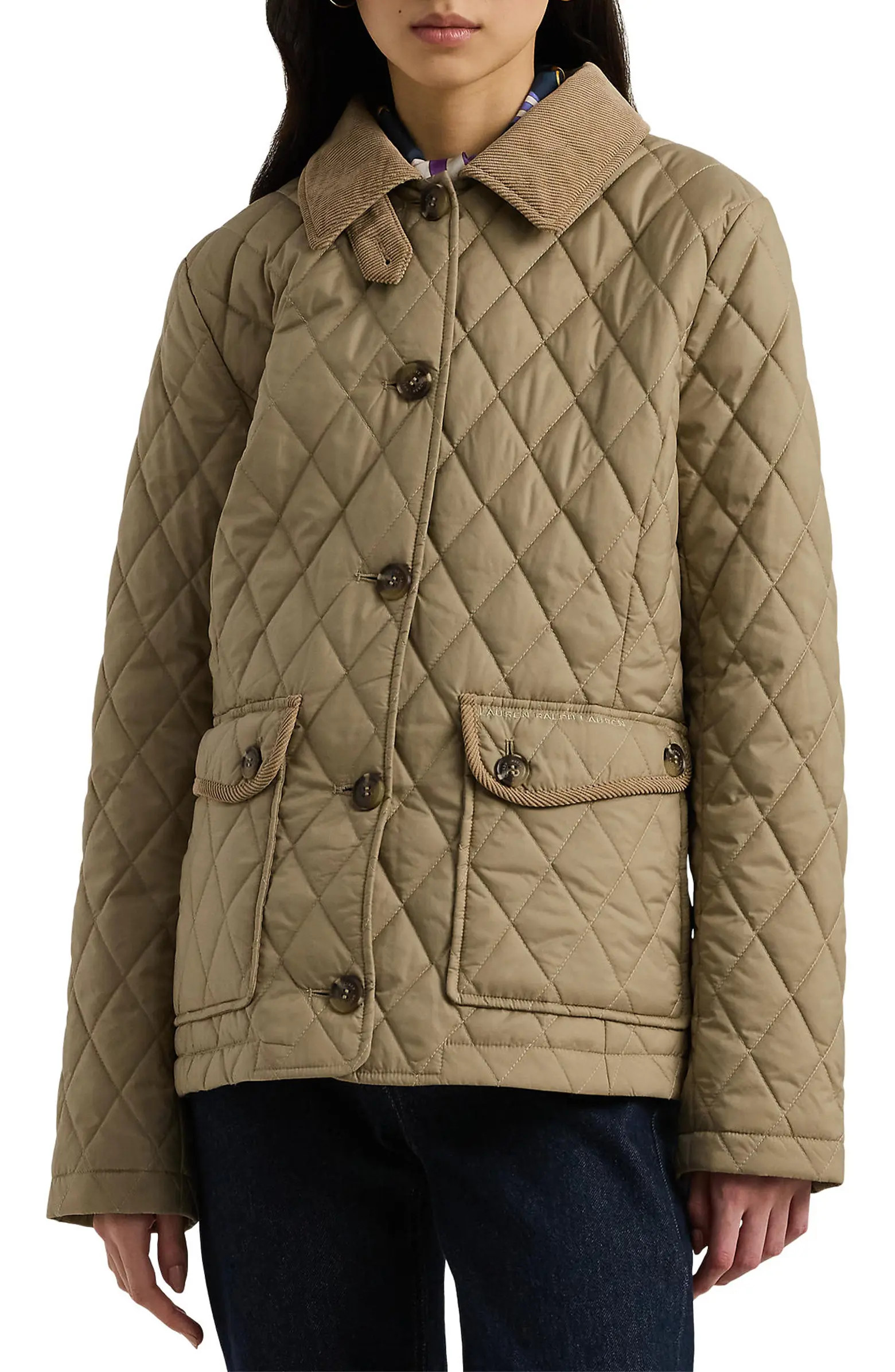 Quilted Corduroy Contrast Jacket | Nordstrom