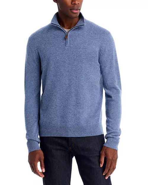 Cashmere Quarter-Zip Sweater - Exclusive | Bloomingdale's (US)
