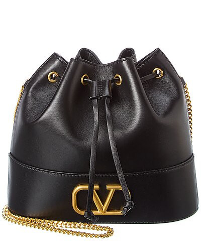 VLogo Leather Bucket Bag | Rue La La