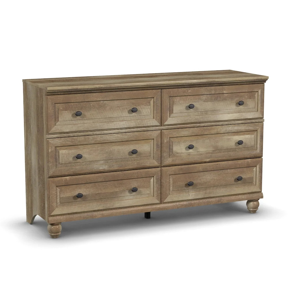 Better Homes and Gardens Crossmill 6-Drawer Dresser, Lintel Oak Finish | Walmart (US)