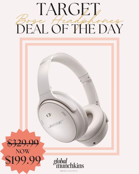 Target deal of the day! Bose QuietComfort 45 headphones with Target circle on sale for $199.99! $130 off! Best price on these headphones! Great gift for teens !

#LTKHoliday #LTKkids #LTKsalealert