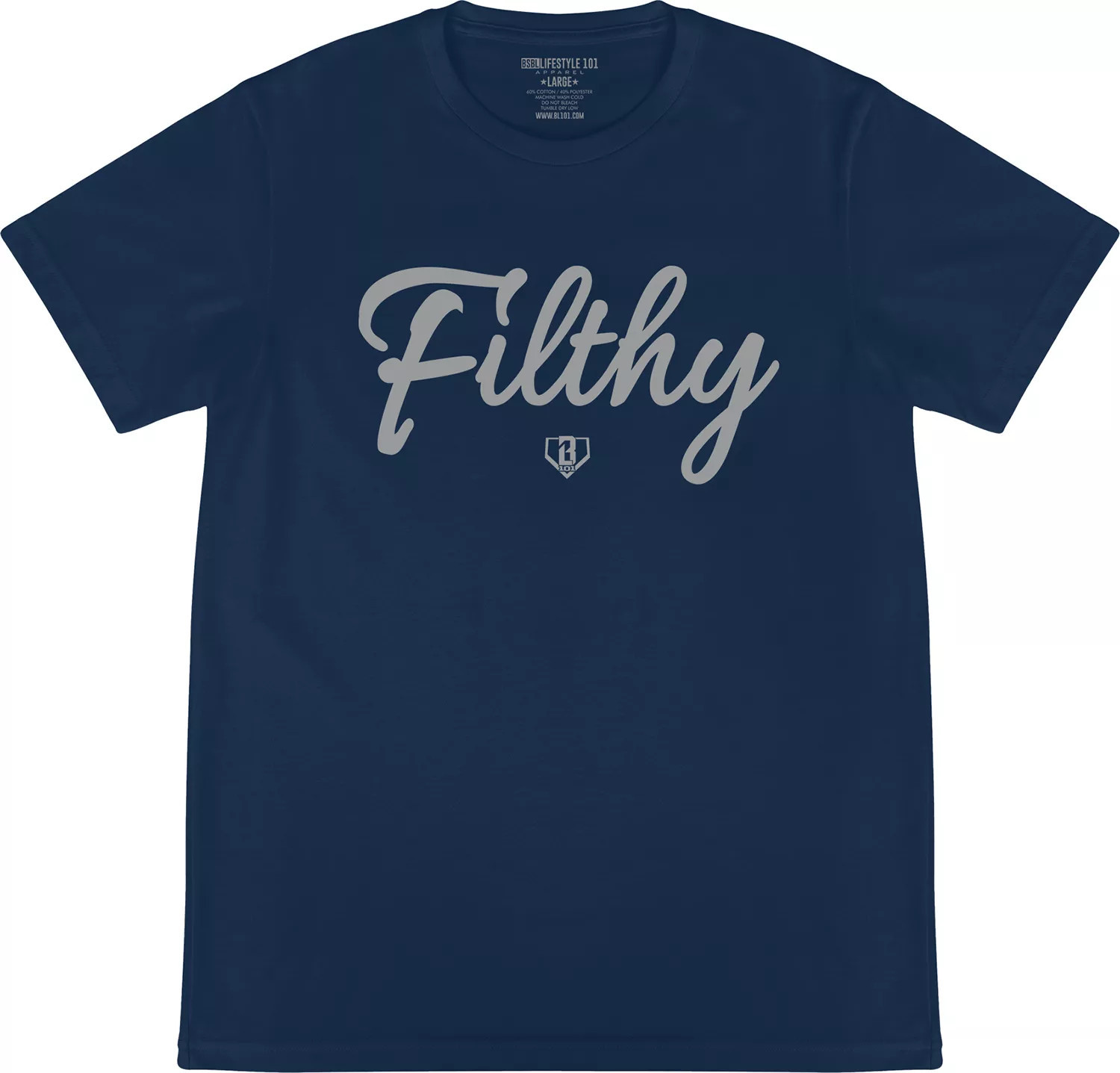 Baseball Lifestyle 101 Boys' Filthy Shirt, Small, Cream/Navy | DICK'S Sporting Goods