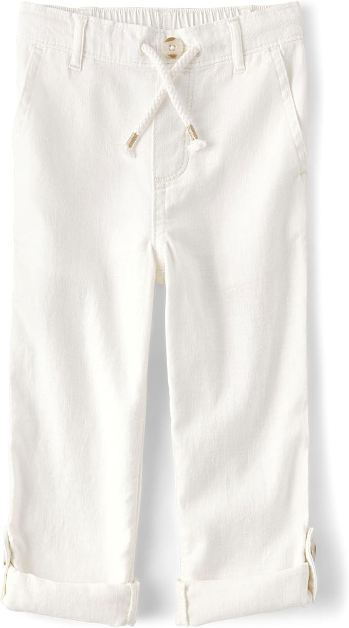 Gymboree Boys' and Toddler Pull on Linen Pants | Amazon (US)