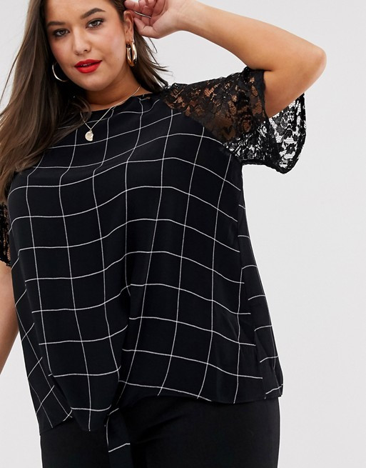 Lovedrobe – Karierte Bluse mit Knoten vorn | ASOS DE