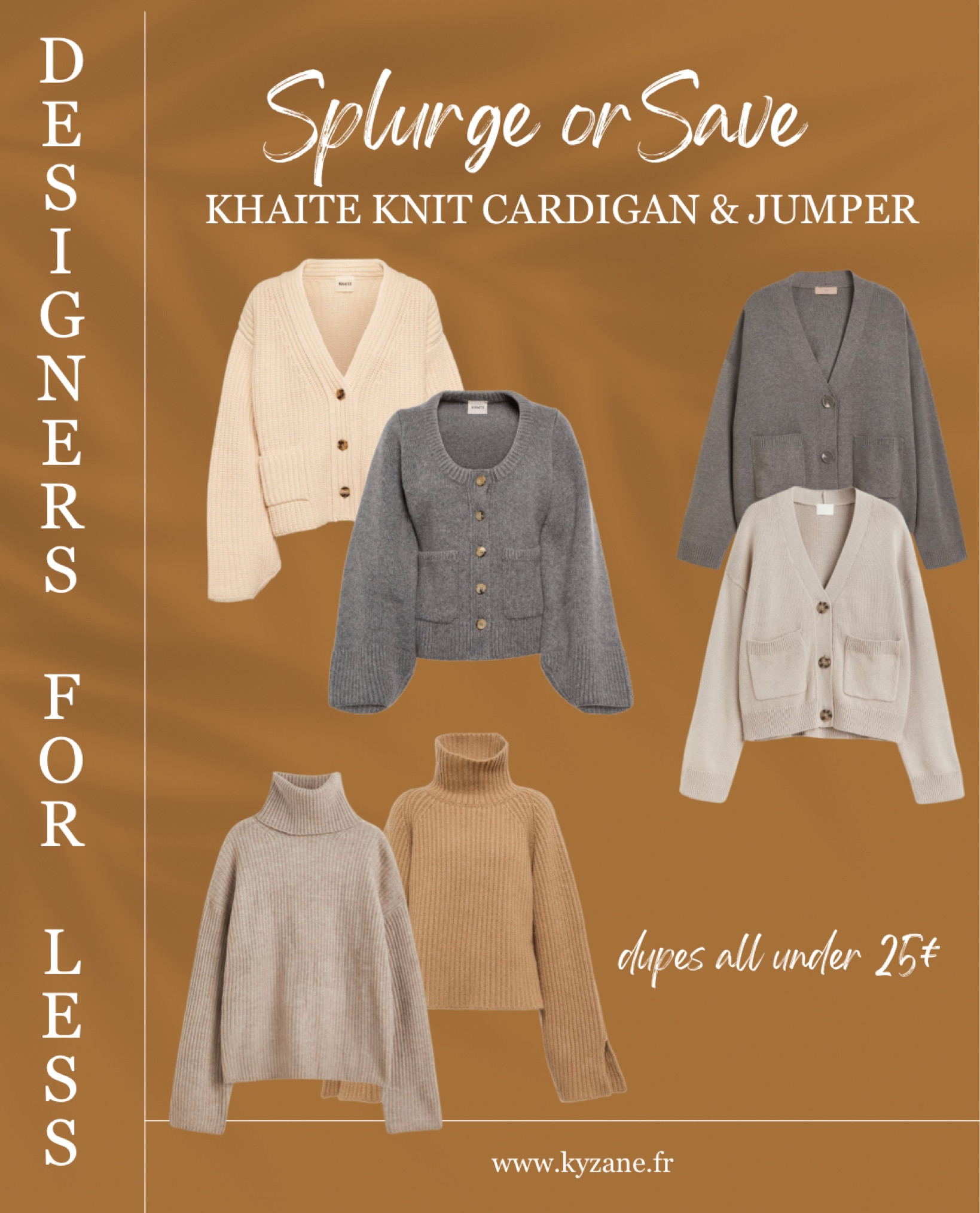 Best dupes of KHAITE knit pieces, under 25€ :
- knitted Genoa turtleneck 
- knitted Lea and Caro cardigan

✨

#Kyzanéwouldbuy #luxuryforless #splurgeversussave #splurgeorsave #khaitemaddytop #luxuryonbudget #designersforless #fashiondupes

#LTKeurope #LTKfit #LTKstyletip