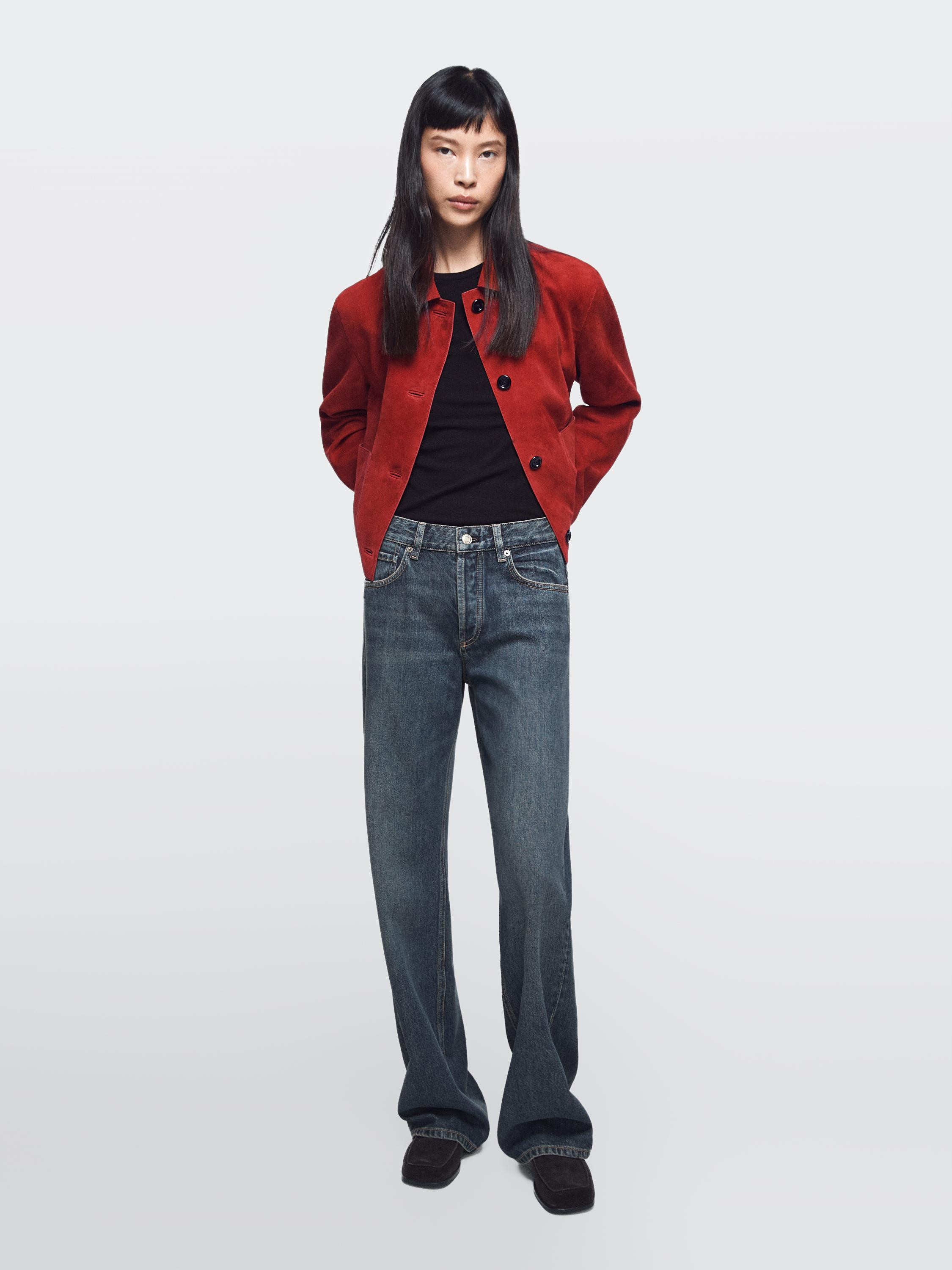 Mid-rise wide-leg jeans | Massimo Dutti US