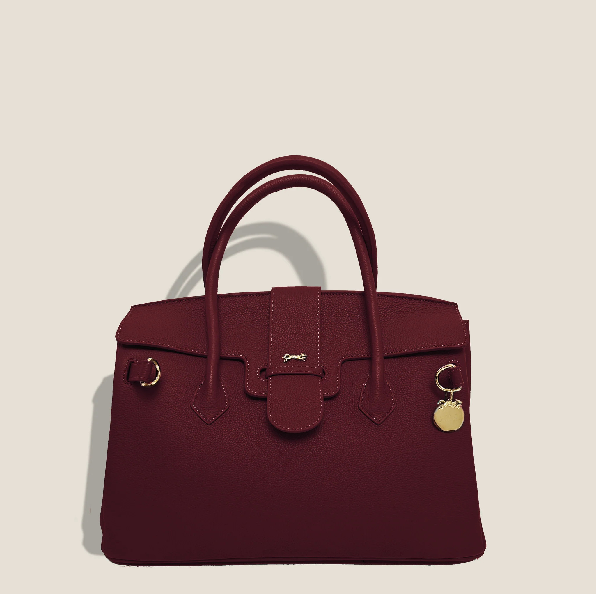 The ONASSIS 35 TOTE - TOGO BURGUNDY | MME.MINK