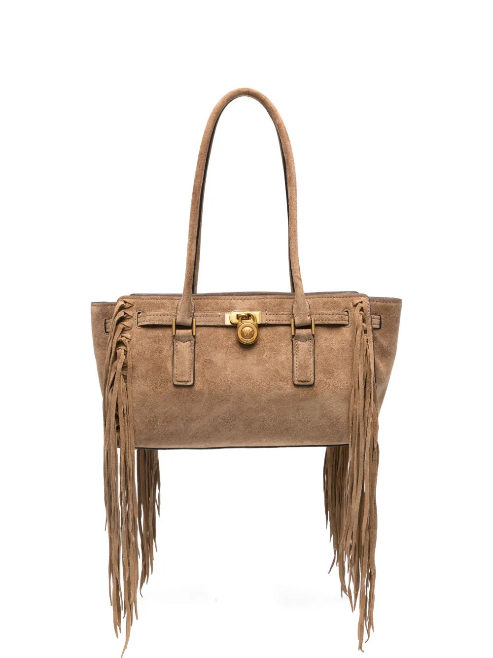 Michael Kors small Hamilton fringe suede shoulder bag - Brown | Farfetch Global
