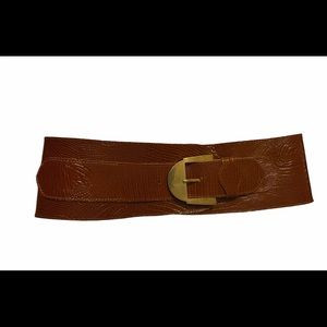 Vintage Brown Chunky Leather Belt | Poshmark