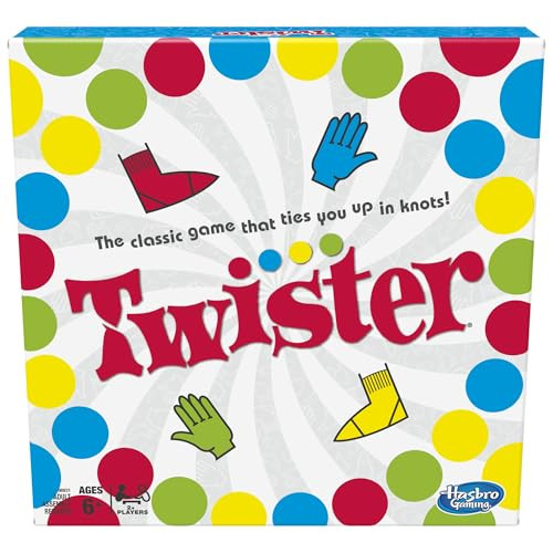 Hasbro Twister Party Classic Board Game for 2 or More Players,Indoor and Outdoor Game for Kids 6 and Up,Packaging May Vary | Amazon (US)