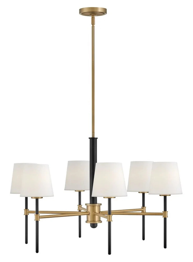 Hinkley Lighting - Saunders - 30W 6 LED Medium Chandelier In Mid-Century Modern | Walmart (US)
