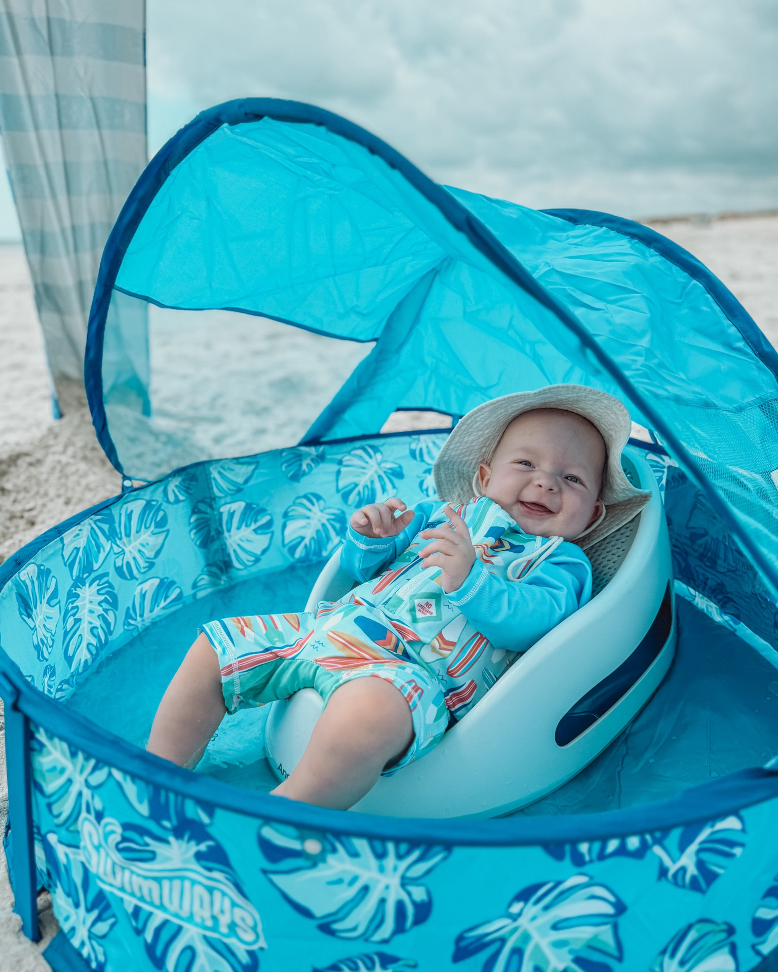 Our little beach baby! 🌴🌊☀️

#beachbaby #musthavebabyitems #babybeachitems #musthavebaby 

#LTKBaby #LTKSwim #LTKFindsUnder50
