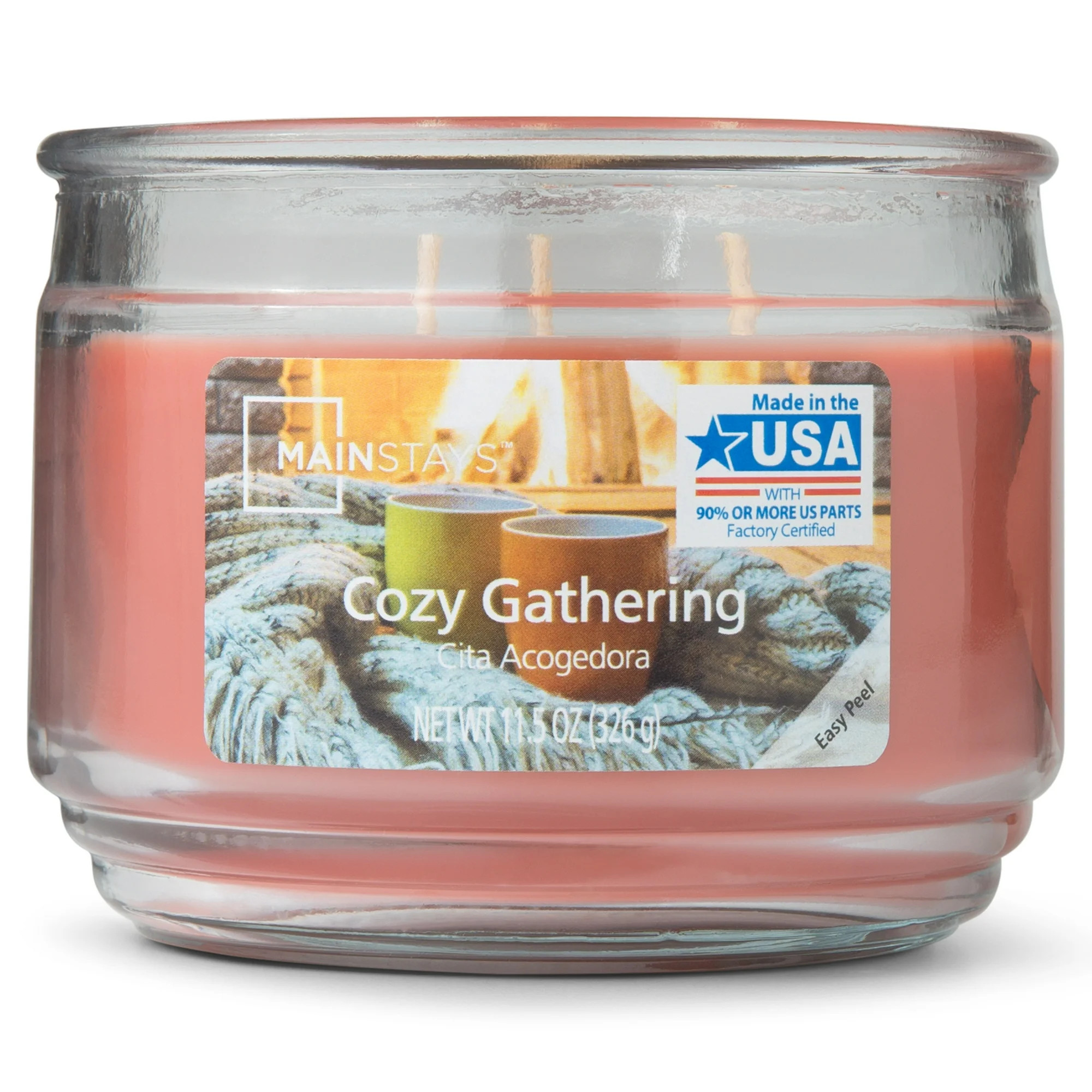 Mainstays 3-Wick Table Top Candle, 11.5 oz., Cozy Gathering | Walmart (US)