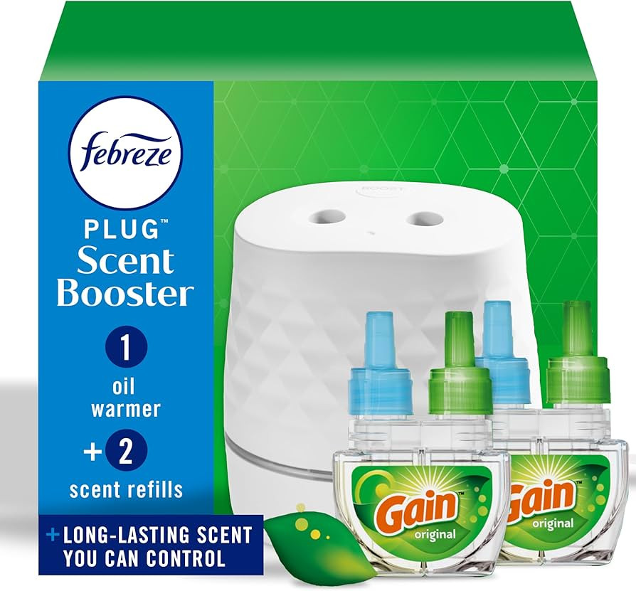 Febreze Plug Scent Booster Starter Kit, Oil Diffuser, Air Freshener Plug in, Giftable for Holiday... | Amazon (US)