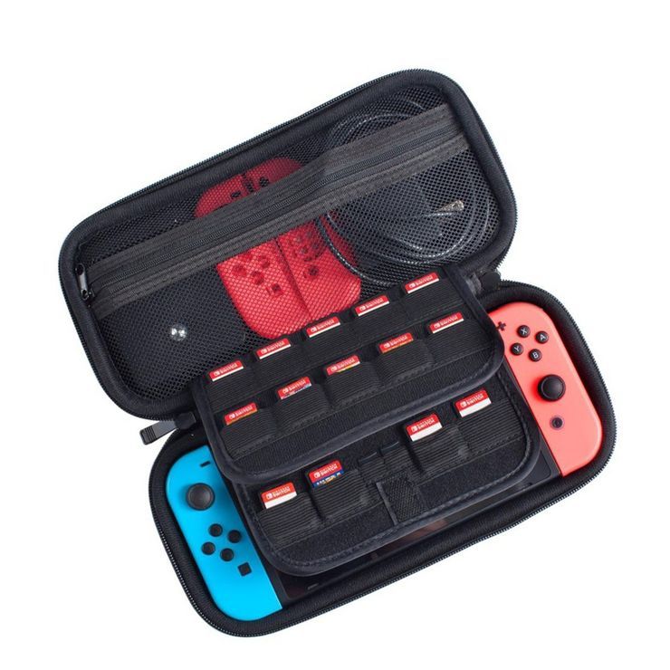 Insten Carrying Case With 29 Game Slots For Nintendo Switch & OLED Model Console, Controllers and... | Target