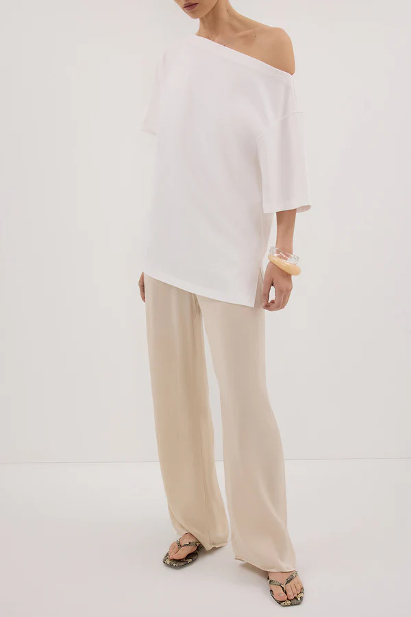 PERCY SANDSTONE SILK PANT | DISSH