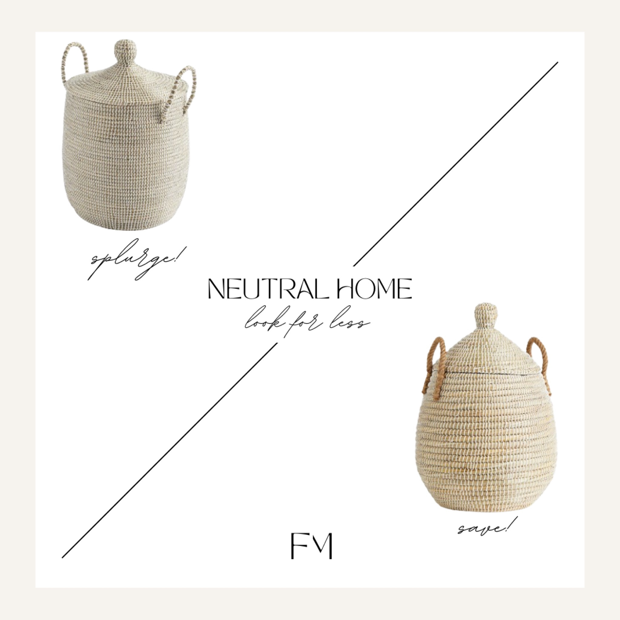 Serena & Lily Hamper Basket Look for Less! 

#LTKhome #LTKfindsunder100