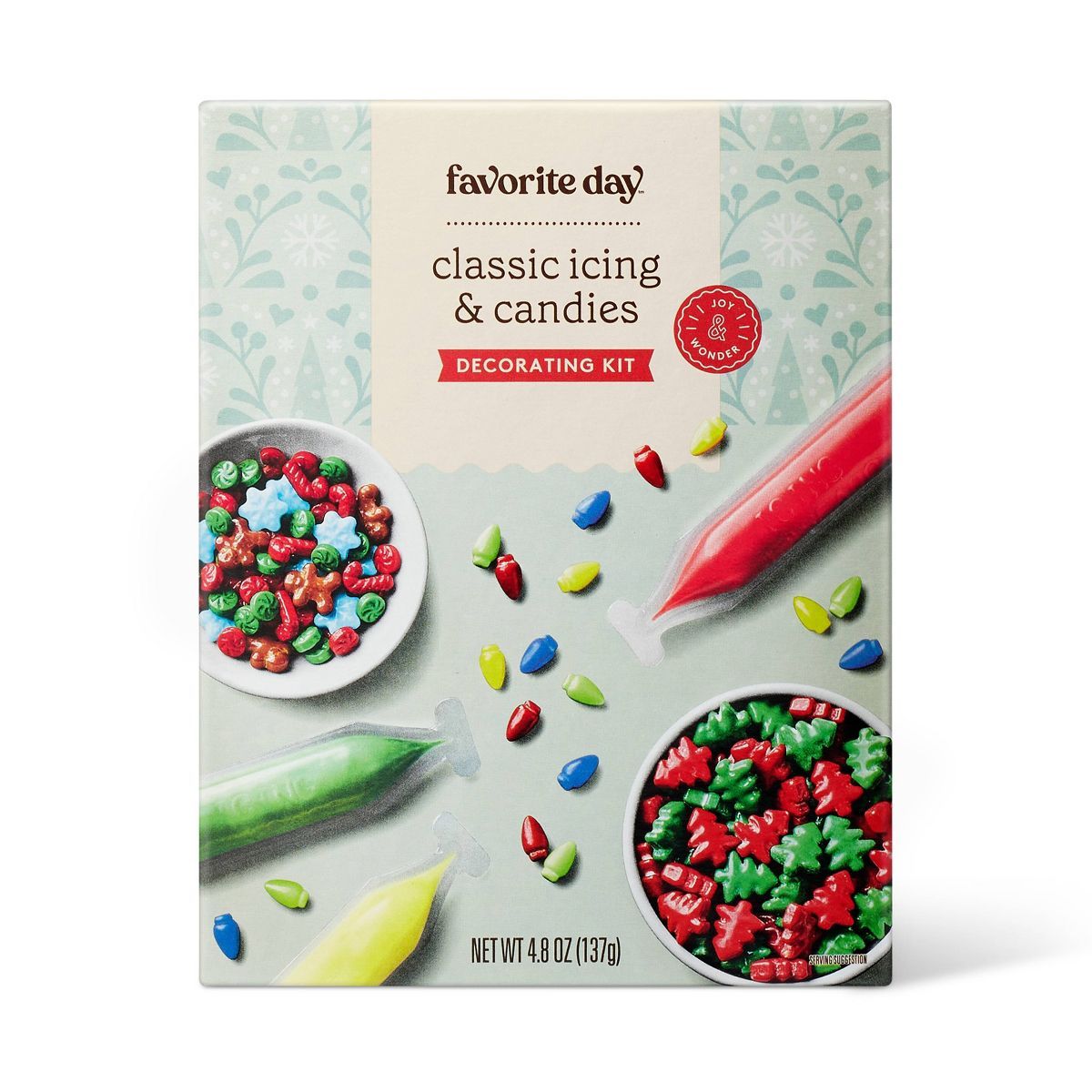 Holiday Classic Icing & Candies Decorating Kit - 4.8oz - Favorite Day™ | Target