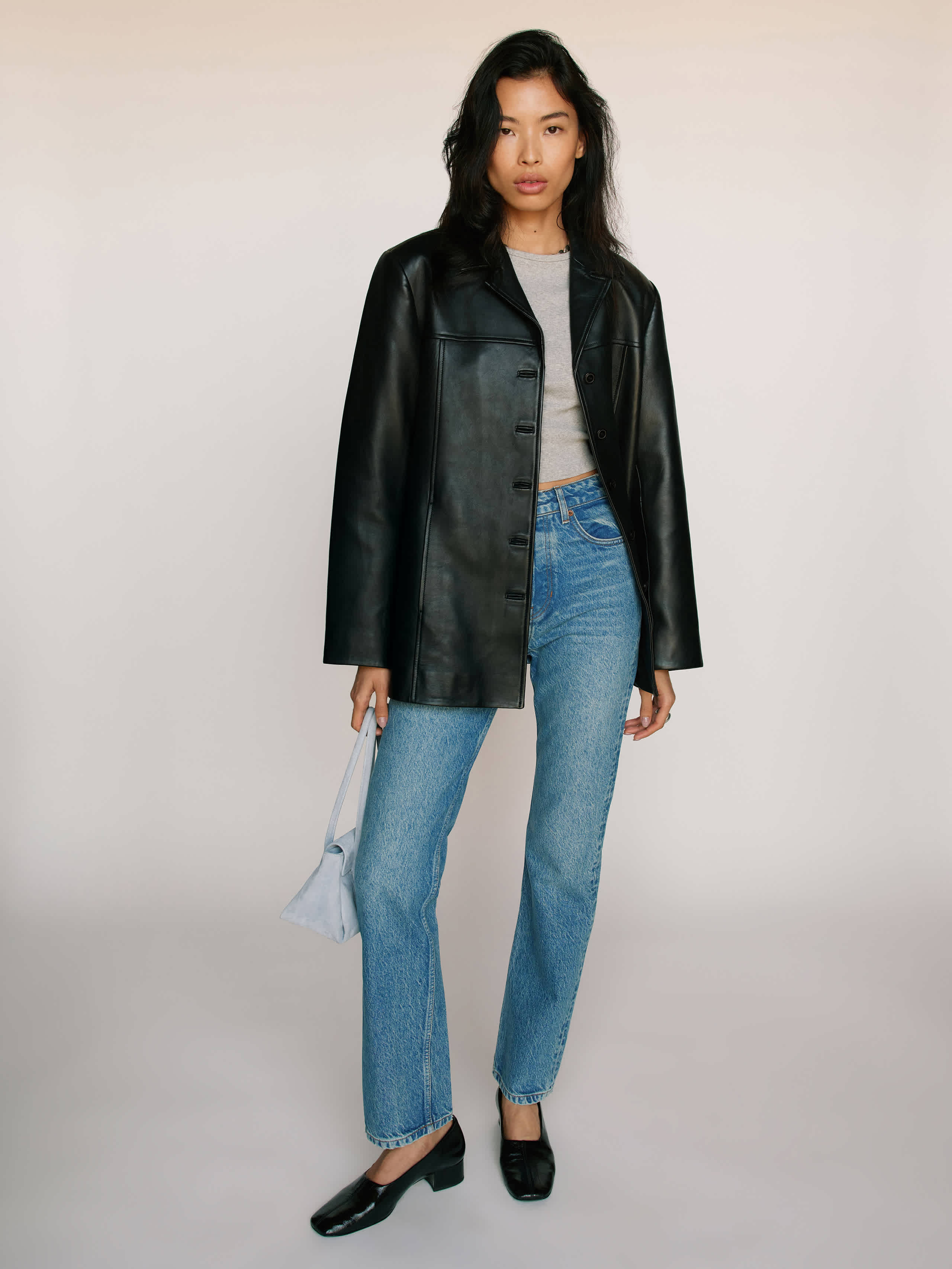 Reformation Veda Sutton Jacket Black XXS | Reformation (Global)
