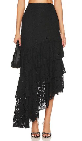 Fazal Midi Skirt in Black | Revolve Clothing (Global)