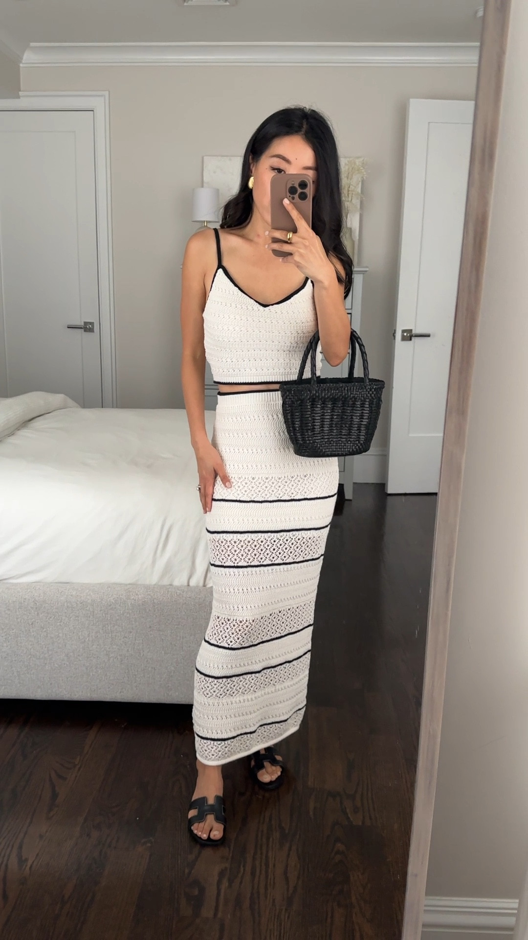 Both pieces got restocked today! And the one piece dress is a new arrival - I might’ve done the dress instead of 2 piece if I had seen that before! 

• AF crochet style bra top xxs - fits well on me, has a build in shelf style liner bra with adjustable straps. 

• crochet style maxi skirt xxs petite - also fits well, has a partial lining and isn’t too hugging in the rear 

• Hermes sandals 35.5 (not linkable)

#petite spring break summer or beach vacation outfits 

#LTKsalealert #LTKtravel #LTKSeasonal