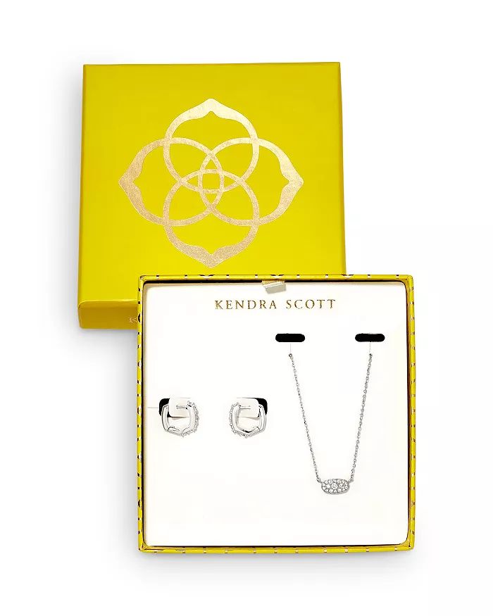 Kendra Scott Grayson Pav&eacute; Pendant & Huggie Hoop Earrings Gift Set Back to Results -  Jewel... | Bloomingdale's (US)