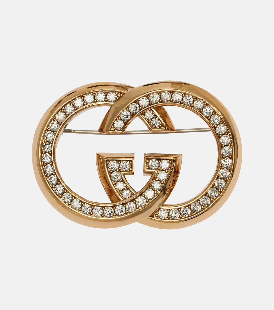 Interlocking G embellished brooch | Mytheresa (US/CA)