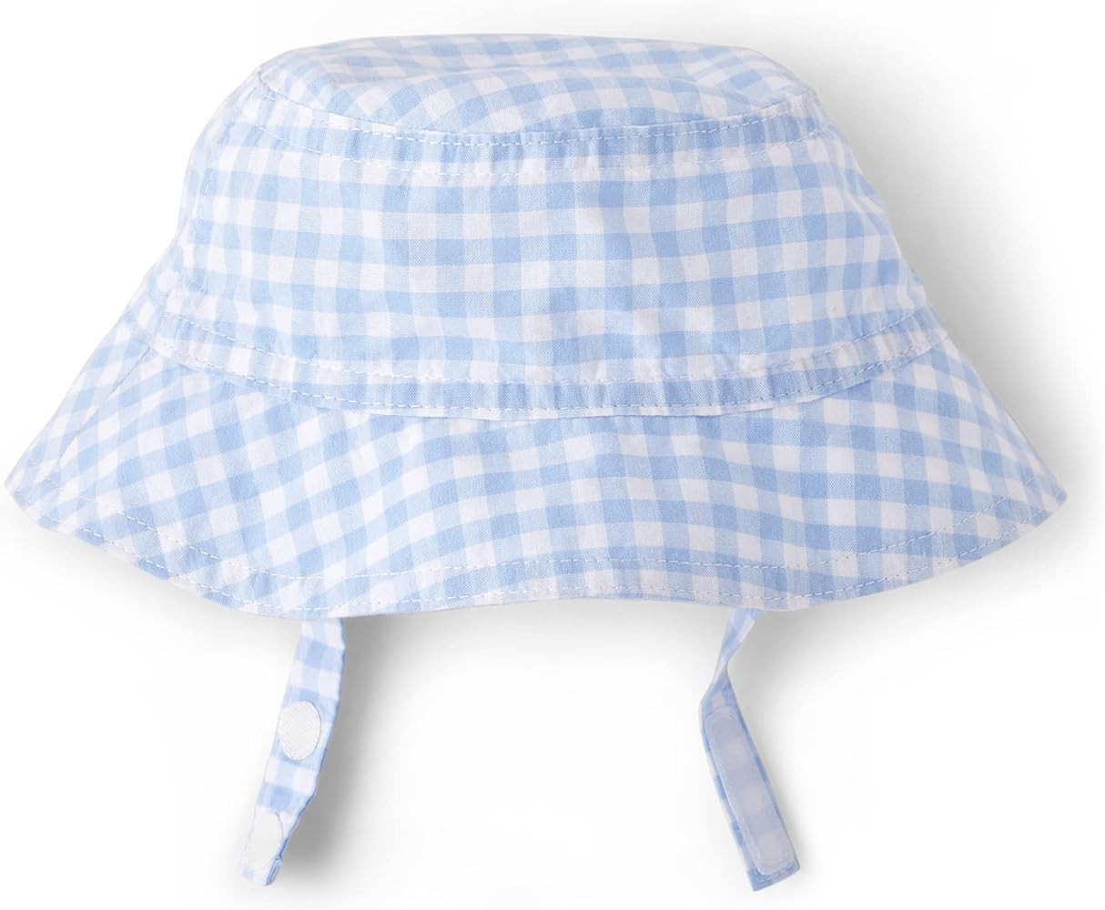 The Children's Place Baby Boys' And Newborn Woven Plaid Romper and Hat 2-piece Set | Amazon (US)